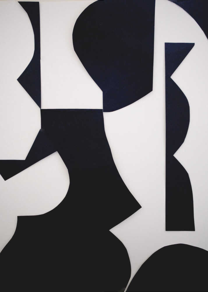 Black White Abstract Shapes
