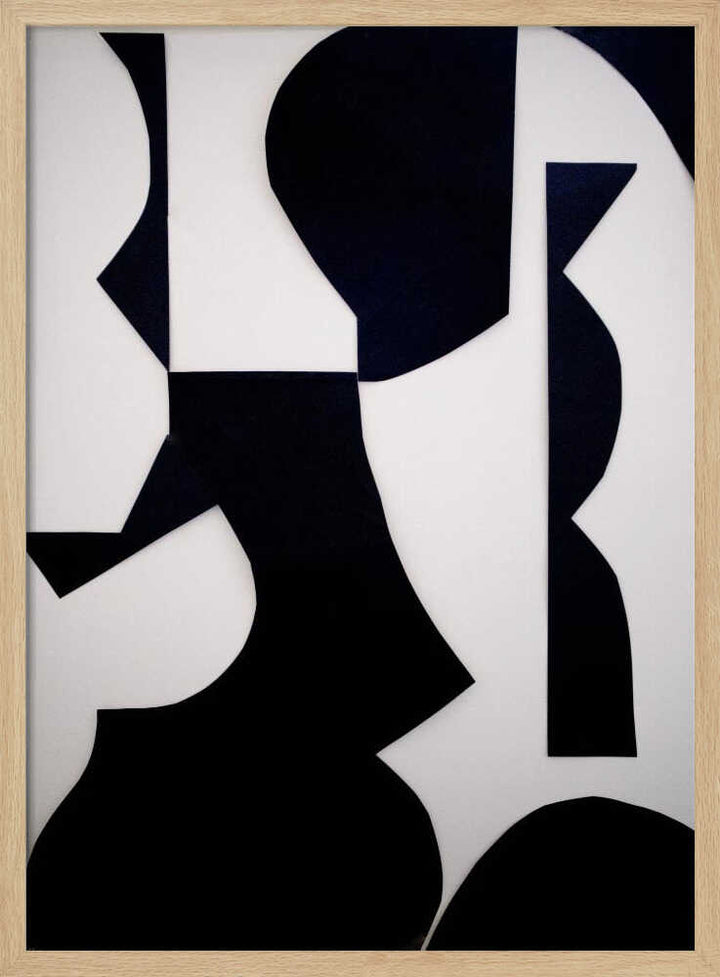 Black White Abstract Shapes