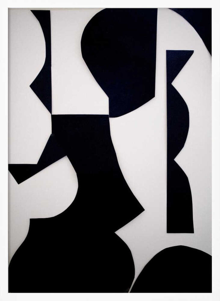 Black White Abstract Shapes