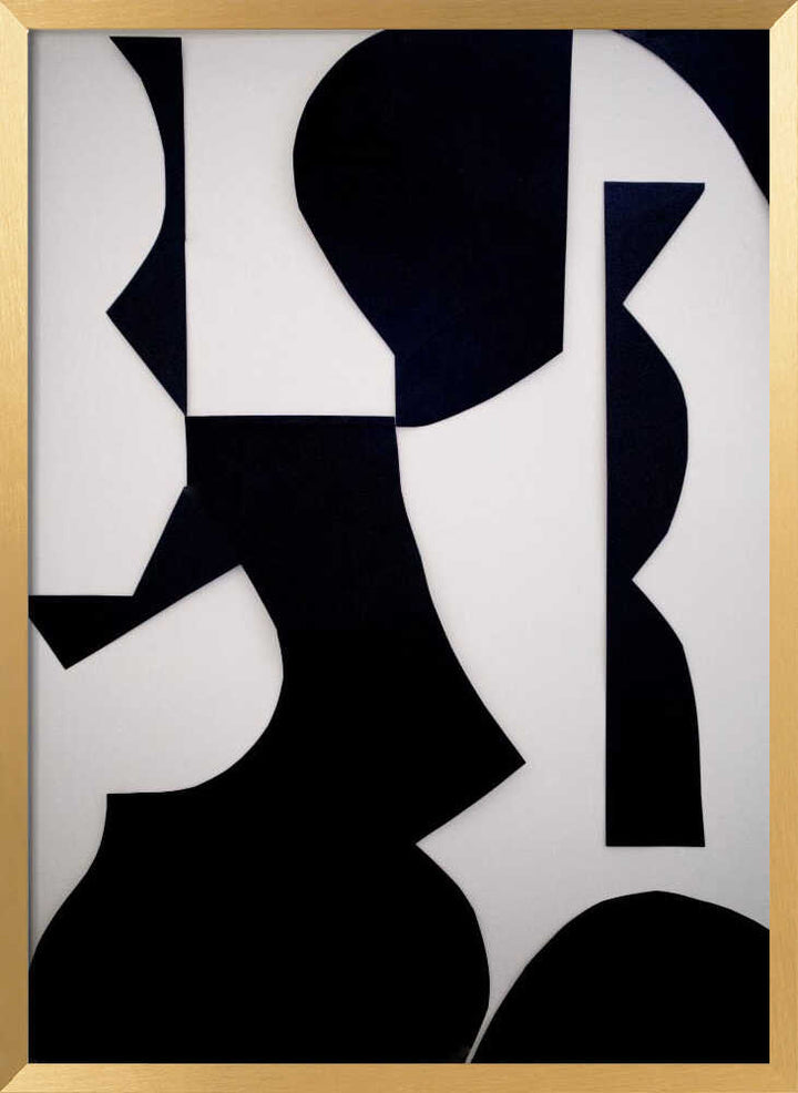 Black White Abstract Shapes