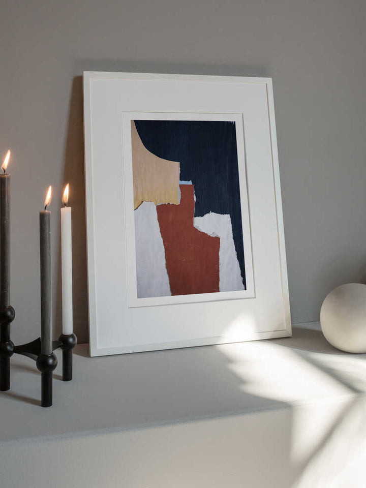 Earthy Abstract Collage
