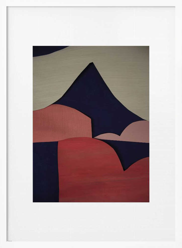 Abstract Mountain Landscape