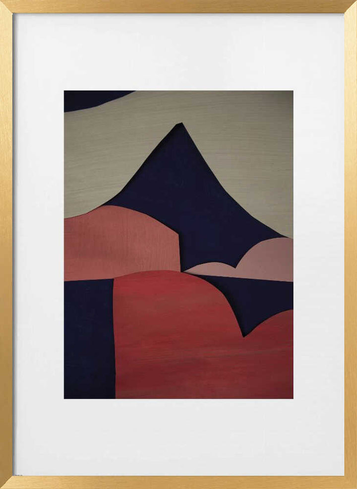 Abstract Mountain Landscape