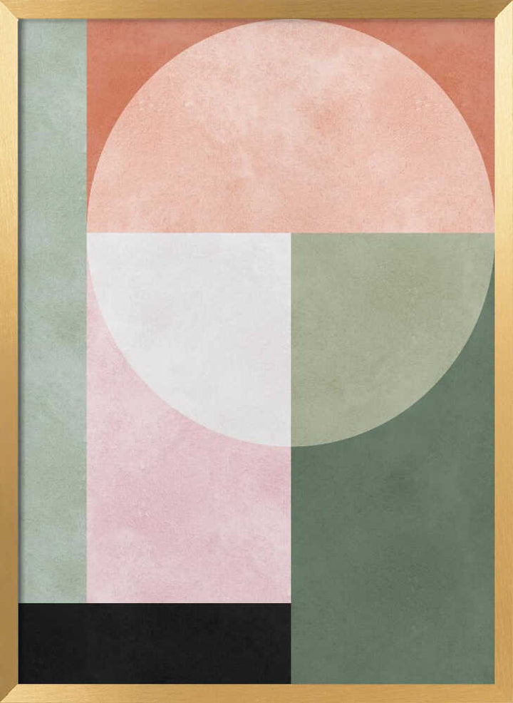 Muted Color Block Shapes