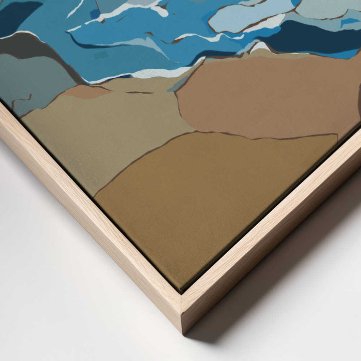"Blue Ocean Shore" by Nikita Jariwala — Coastal Wall Art