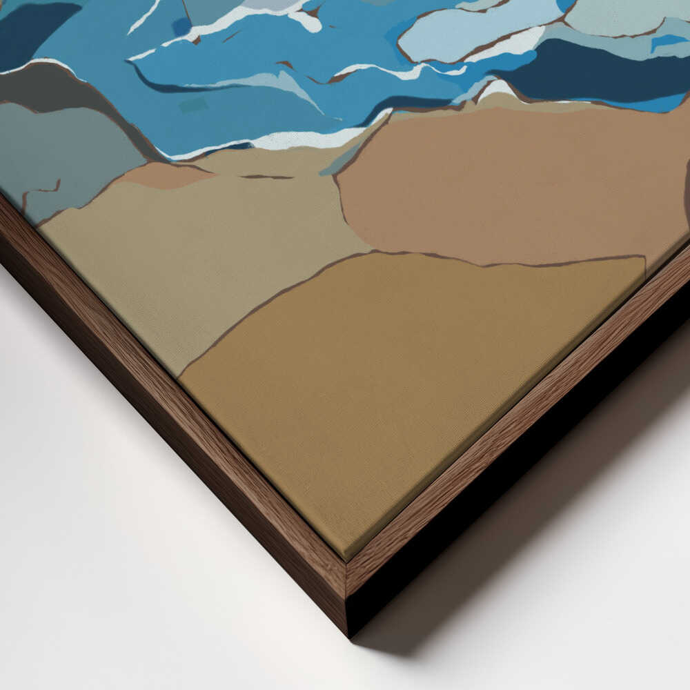 "Blue Ocean Shore" by Nikita Jariwala — Coastal Wall Art