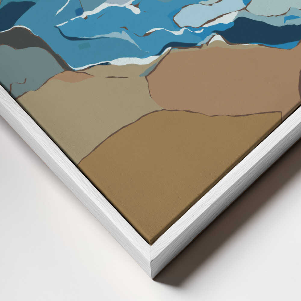 "Blue Ocean Shore" by Nikita Jariwala — Coastal Wall Art