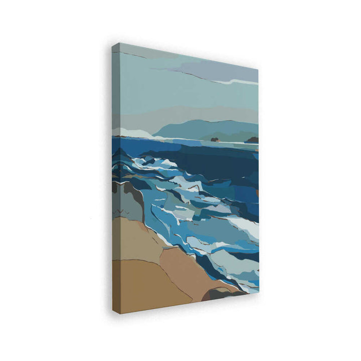 "Blue Ocean Shore" by Nikita Jariwala — Coastal Wall Art
