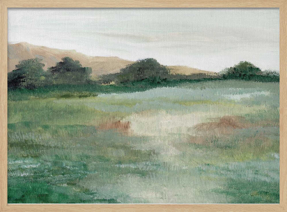 "Soft Meadow Landscape" by Nikita Jariwala — Landscape Wall Art