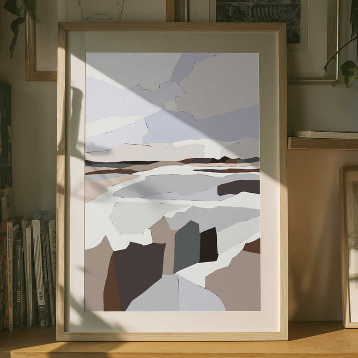 "Muted Geometric Landscape" by Nikita Jariwala — Landscape Wall Art