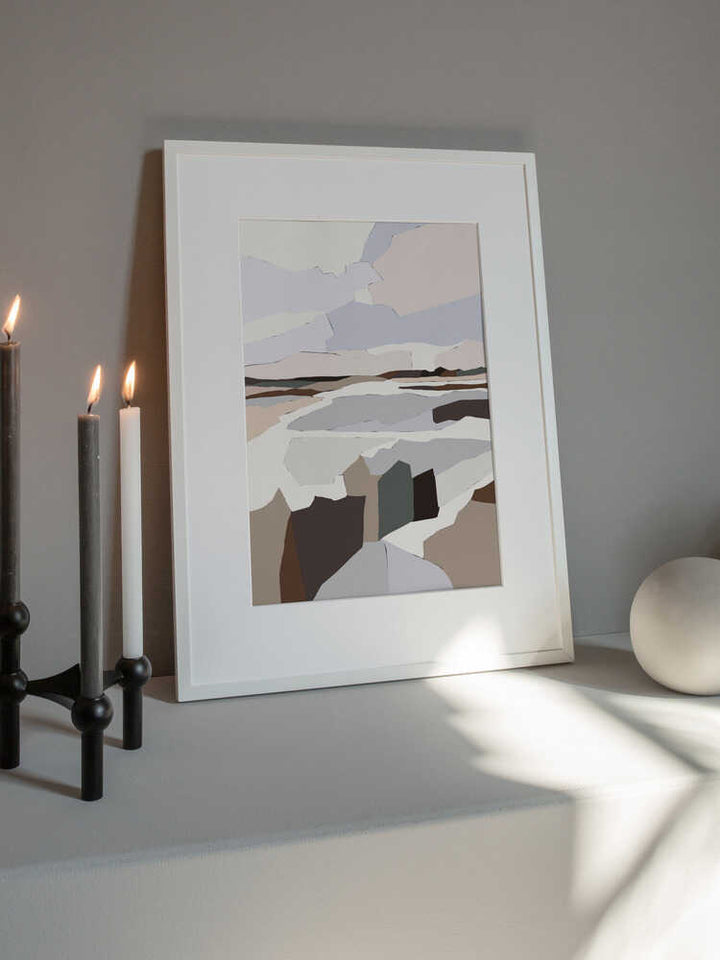 "Muted Geometric Landscape" by Nikita Jariwala — Landscape Wall Art