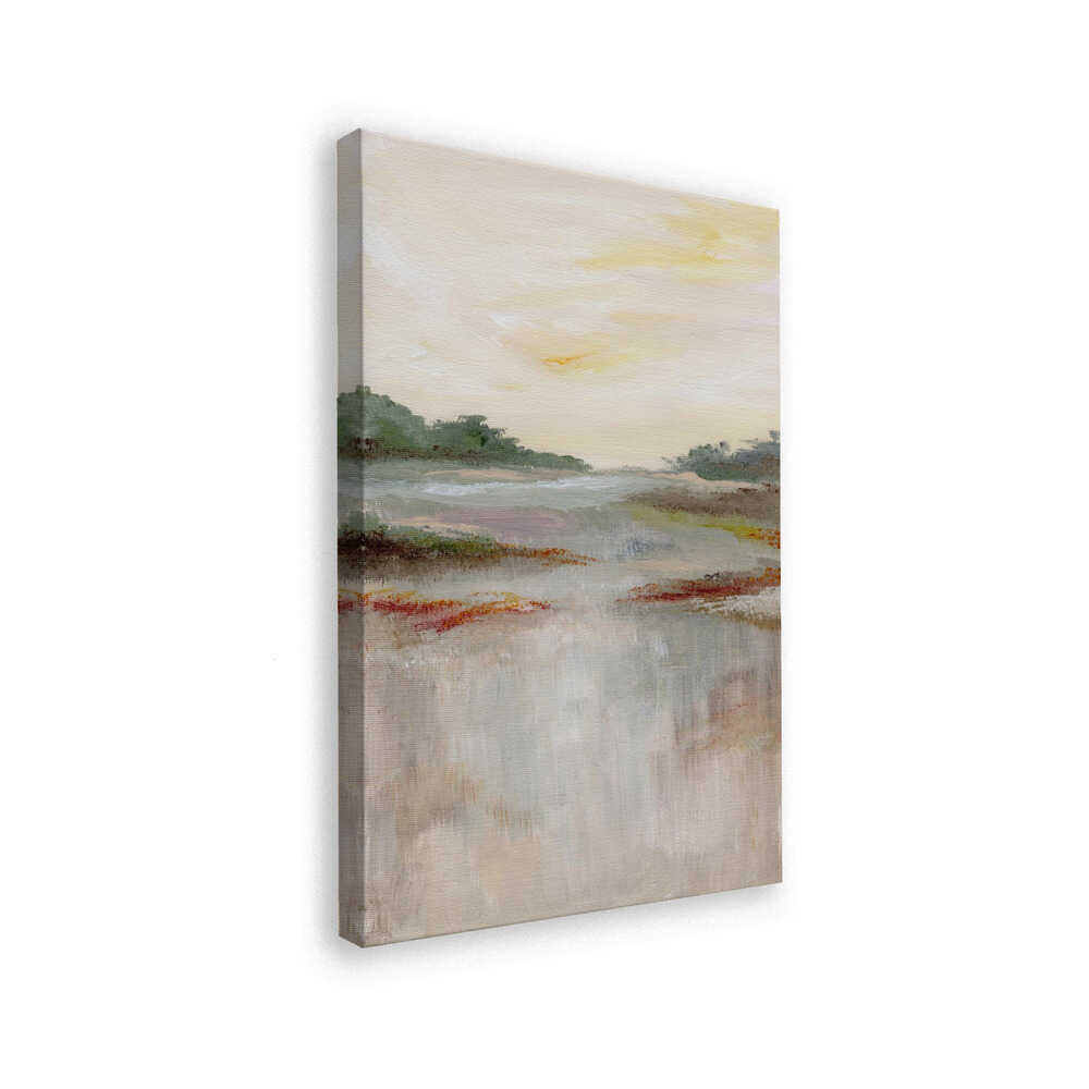 "Tranquil Wetland Glow" by Nikita Jariwala — Landscape Wall Art