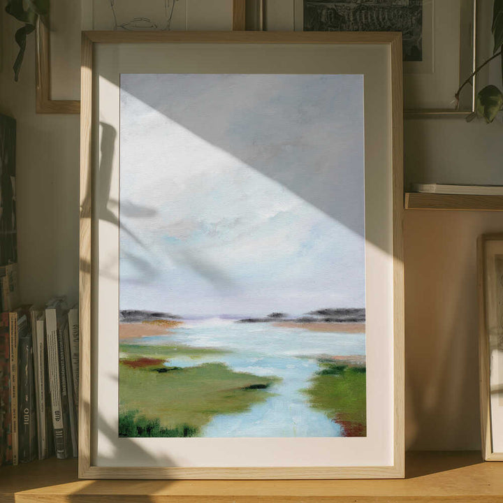 "Serene Marsh Landscape" by Nikita Jariwala — Landscape Wall Art