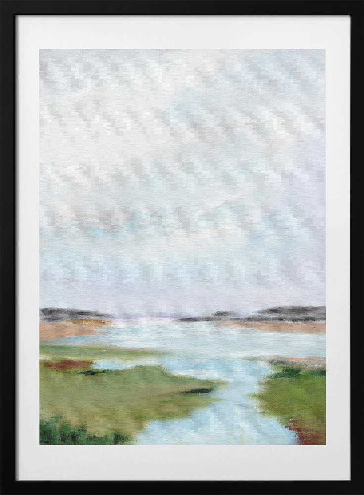 "Serene Marsh Landscape" by Nikita Jariwala — Landscape Wall Art