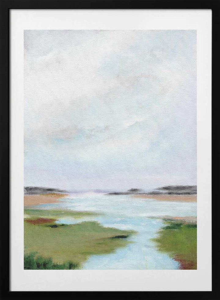 "Serene Marsh Landscape" by Nikita Jariwala — Landscape Wall Art
