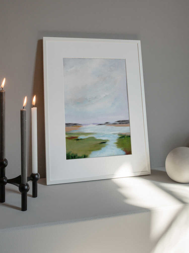 "Serene Marsh Landscape" by Nikita Jariwala — Landscape Wall Art