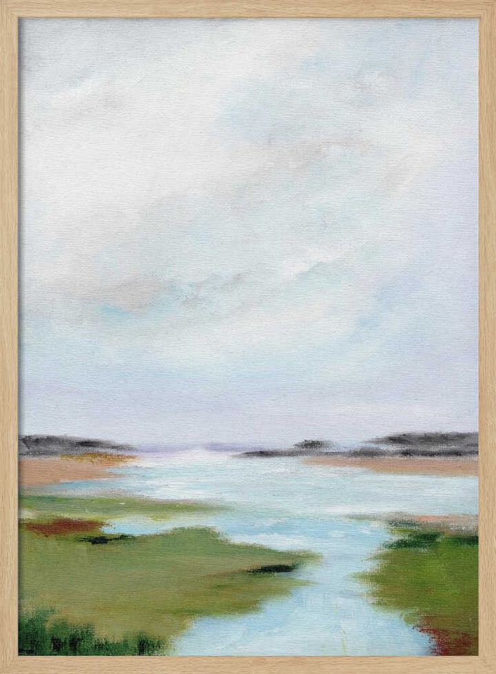 "Serene Marsh Landscape" by Nikita Jariwala — Landscape Wall Art