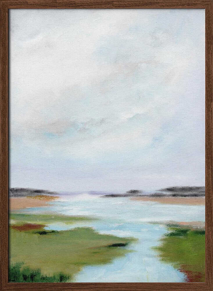 "Serene Marsh Landscape" by Nikita Jariwala — Landscape Wall Art