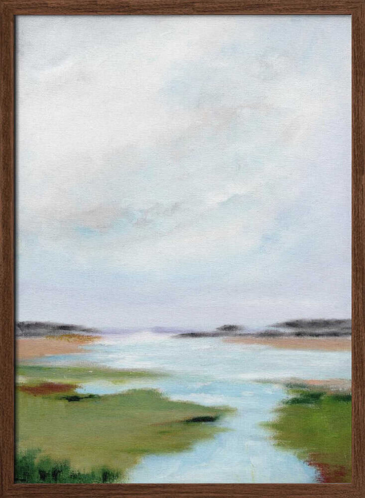 "Serene Marsh Landscape" by Nikita Jariwala — Landscape Wall Art