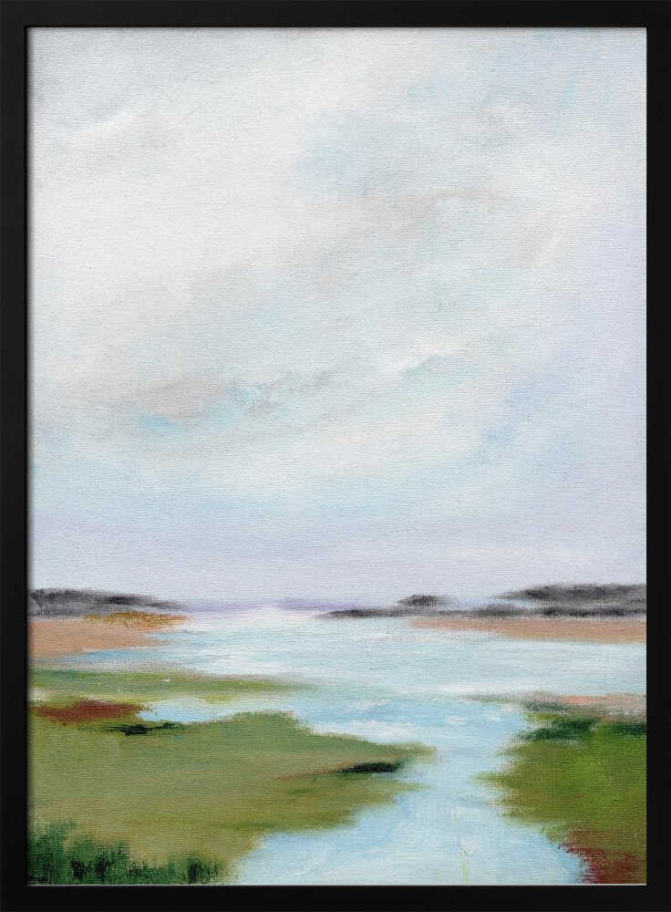 "Serene Marsh Landscape" by Nikita Jariwala — Landscape Wall Art