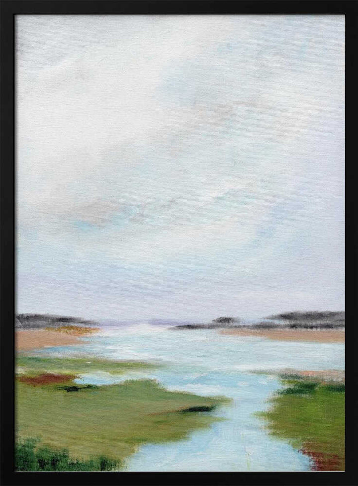 "Serene Marsh Landscape" by Nikita Jariwala — Landscape Wall Art