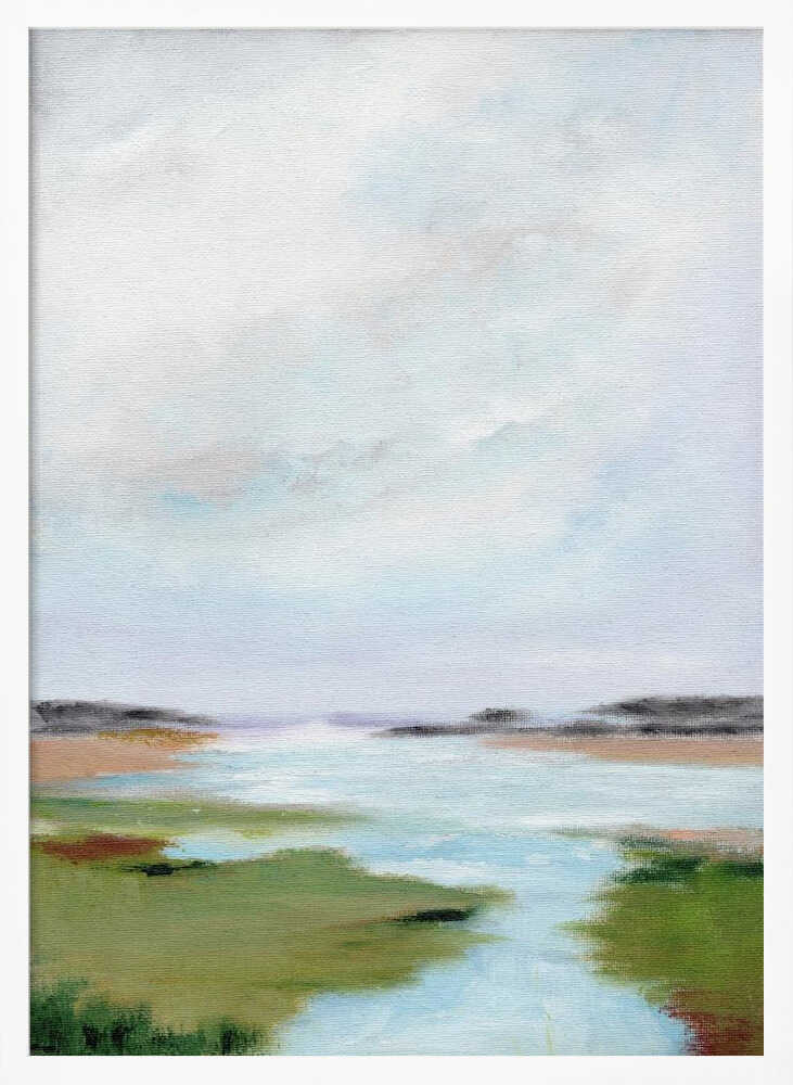"Serene Marsh Landscape" by Nikita Jariwala — Landscape Wall Art