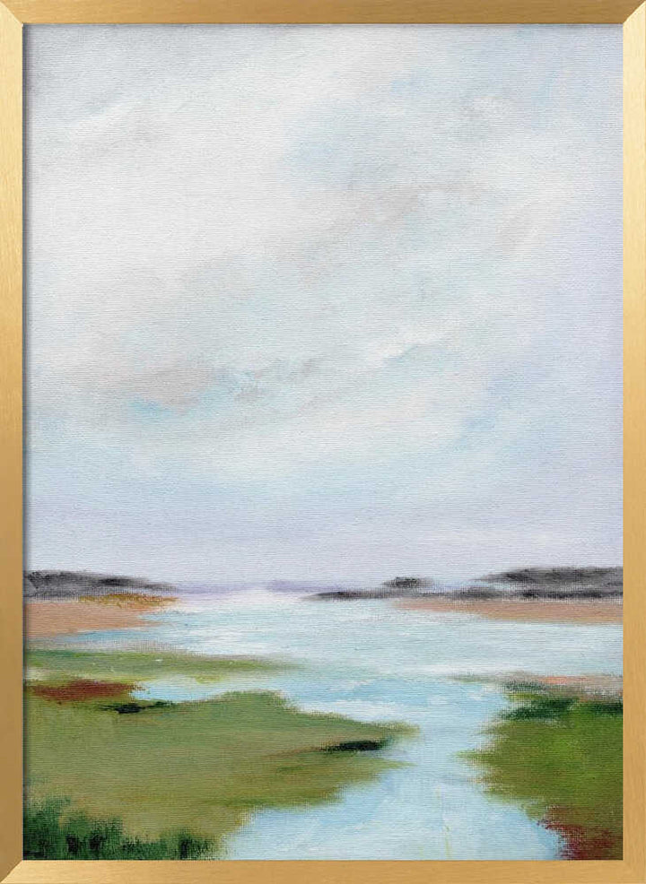 "Serene Marsh Landscape" by Nikita Jariwala — Landscape Wall Art