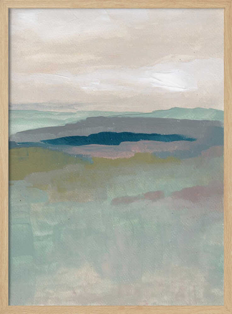 "Muted Lake Landscape" by Nikita Jariwala — Landscape Wall Art