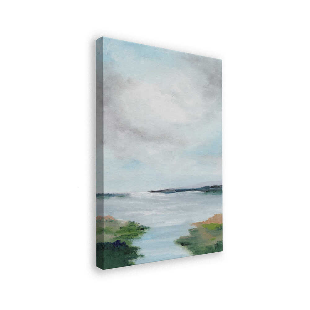 "Coastal Marsh Abstract" by Nikita Jariwala — Coastal Wall Art