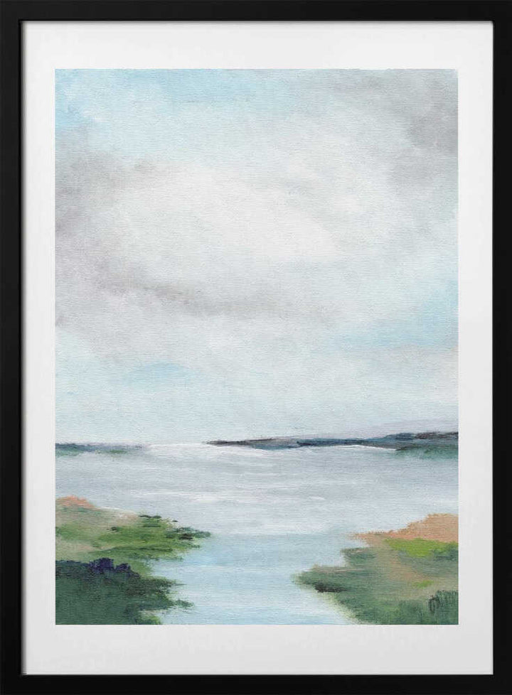 "Coastal Marsh Abstract" by Nikita Jariwala — Coastal Wall Art