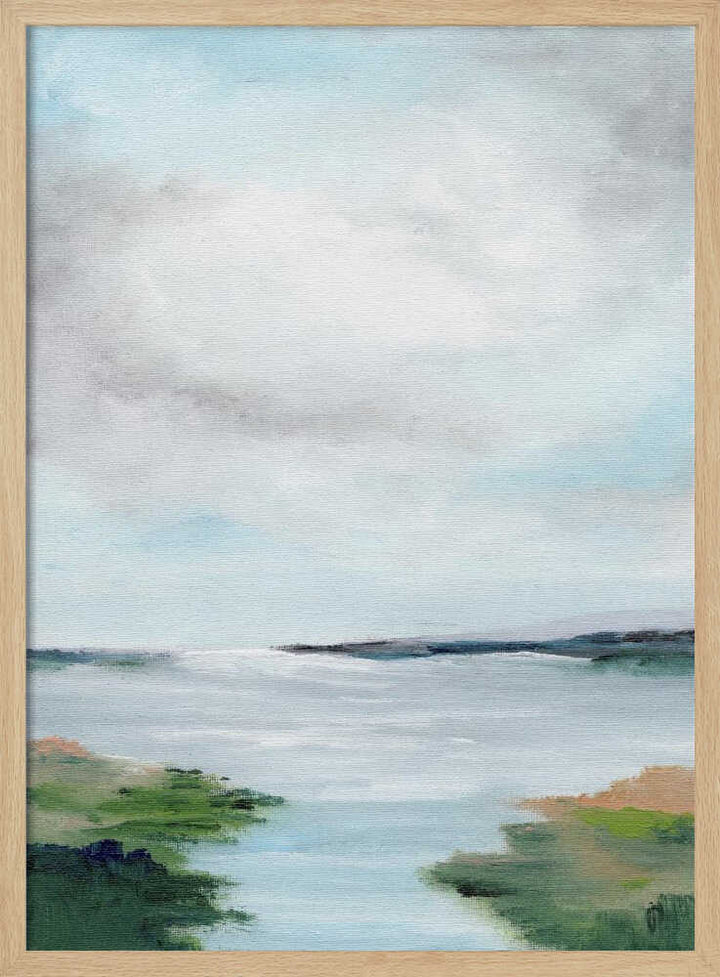 "Coastal Marsh Abstract" by Nikita Jariwala — Coastal Wall Art