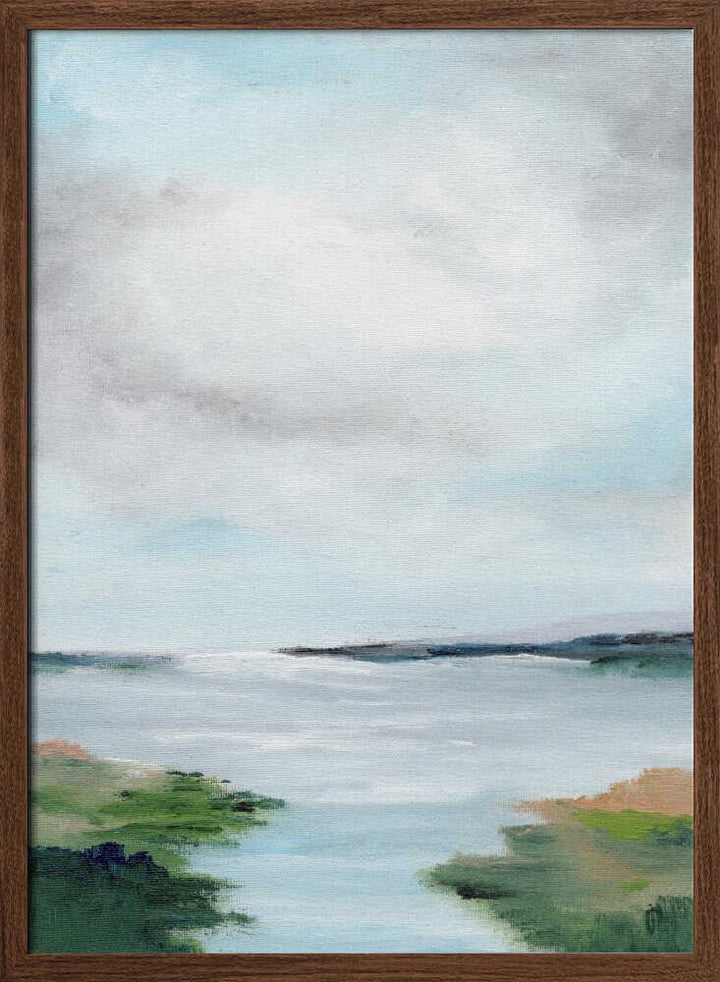 "Coastal Marsh Abstract" by Nikita Jariwala — Coastal Wall Art