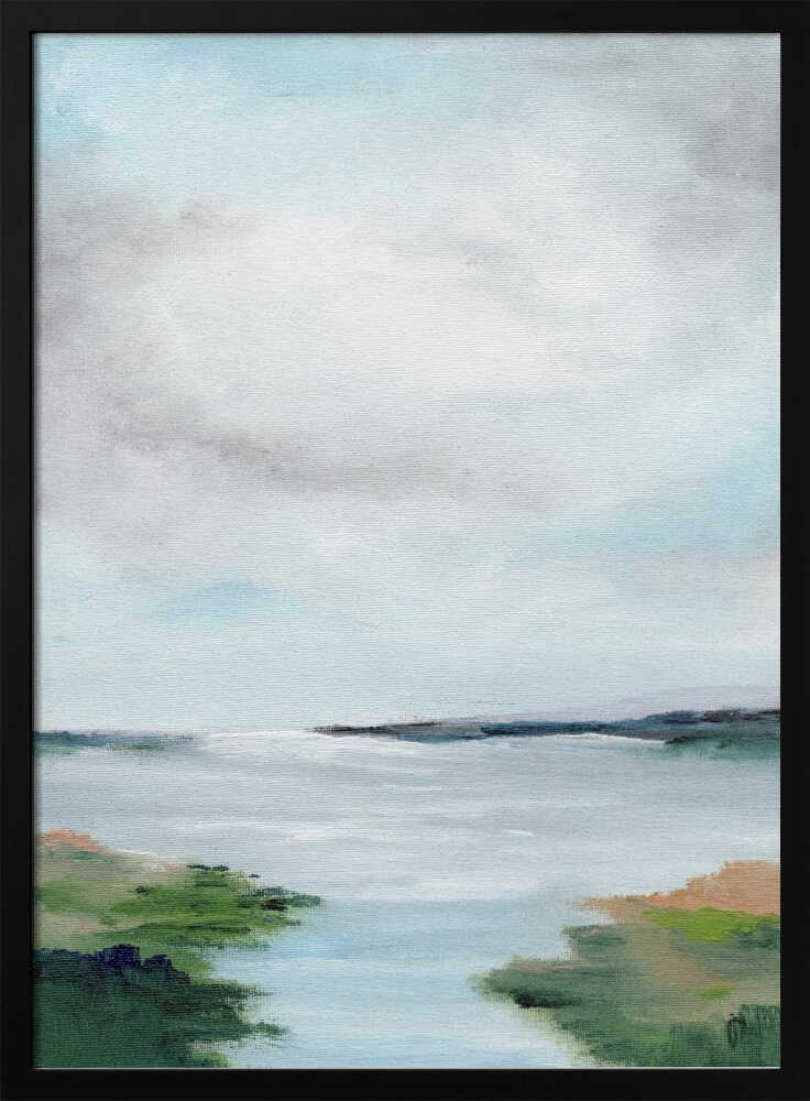 "Coastal Marsh Abstract" by Nikita Jariwala — Coastal Wall Art