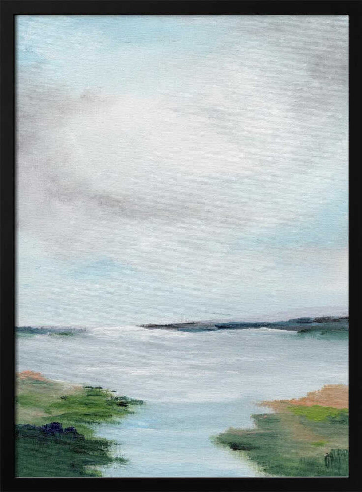 "Coastal Marsh Abstract" by Nikita Jariwala — Coastal Wall Art
