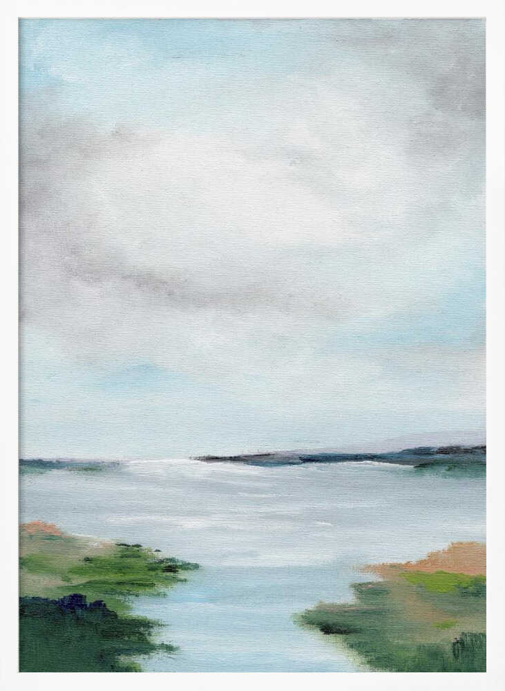 "Coastal Marsh Abstract" by Nikita Jariwala — Coastal Wall Art