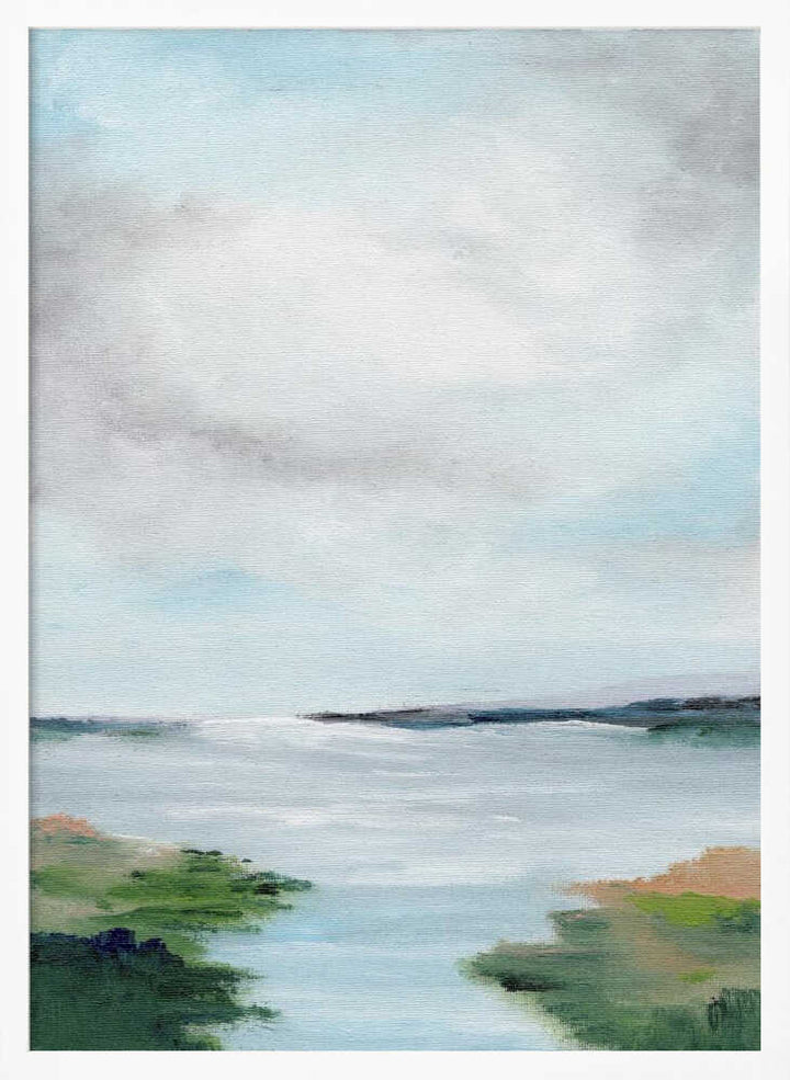 "Coastal Marsh Abstract" by Nikita Jariwala — Coastal Wall Art