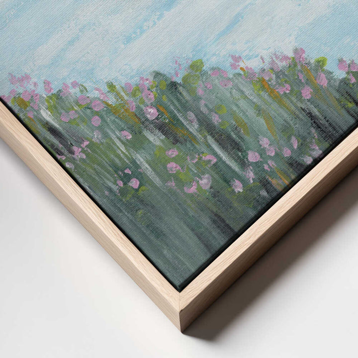 "Serene Coastal Blossoms" by Nikita Jariwala — Coastal Wall Art