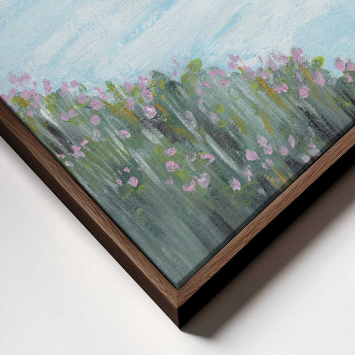 "Serene Coastal Blossoms" by Nikita Jariwala — Coastal Wall Art