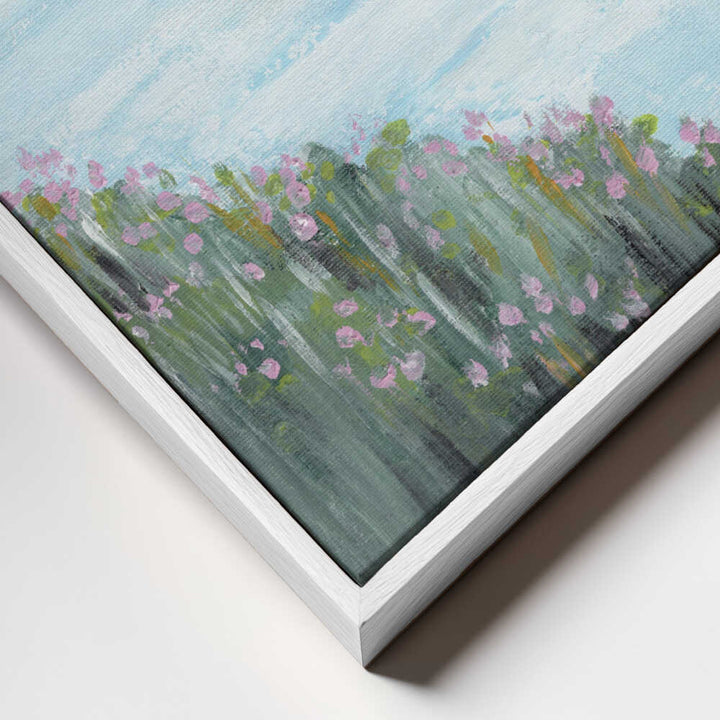 "Serene Coastal Blossoms" by Nikita Jariwala — Coastal Wall Art
