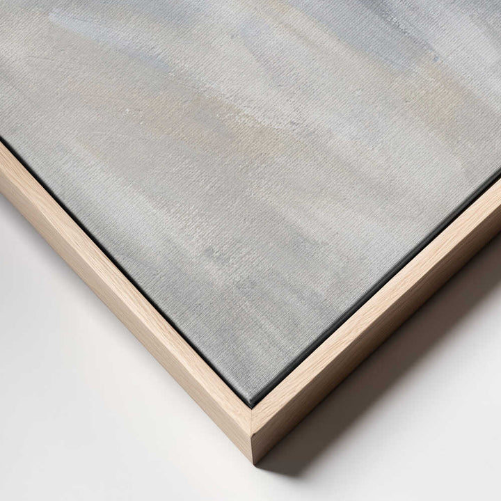"Abstract Grey Gold Horizon" by Nikita Jariwala — Abstract Wall Art