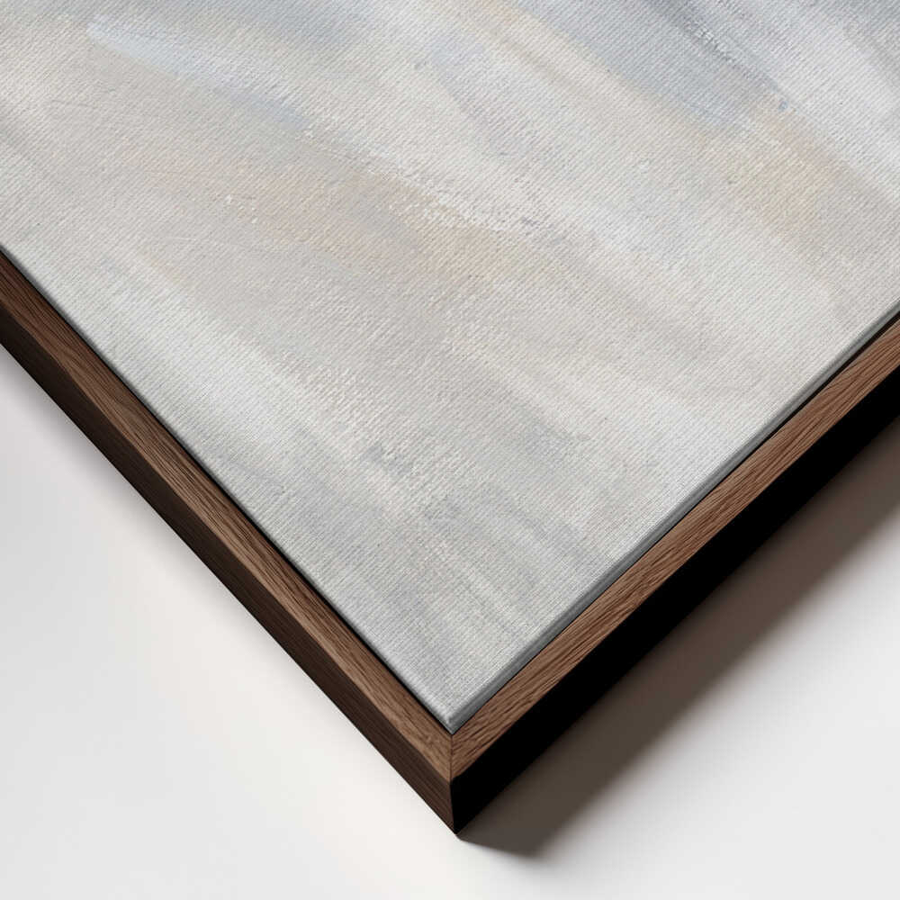 "Abstract Grey Gold Horizon" by Nikita Jariwala — Abstract Wall Art