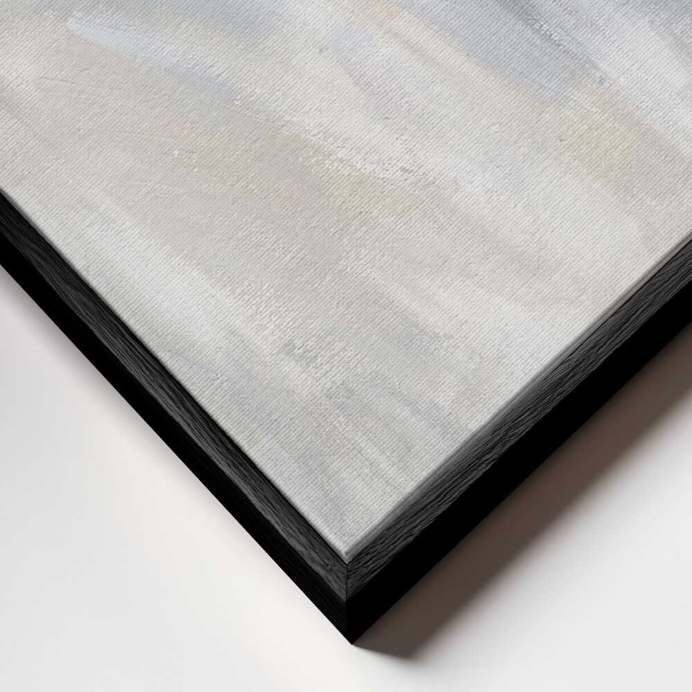 "Abstract Grey Gold Horizon" by Nikita Jariwala — Abstract Wall Art