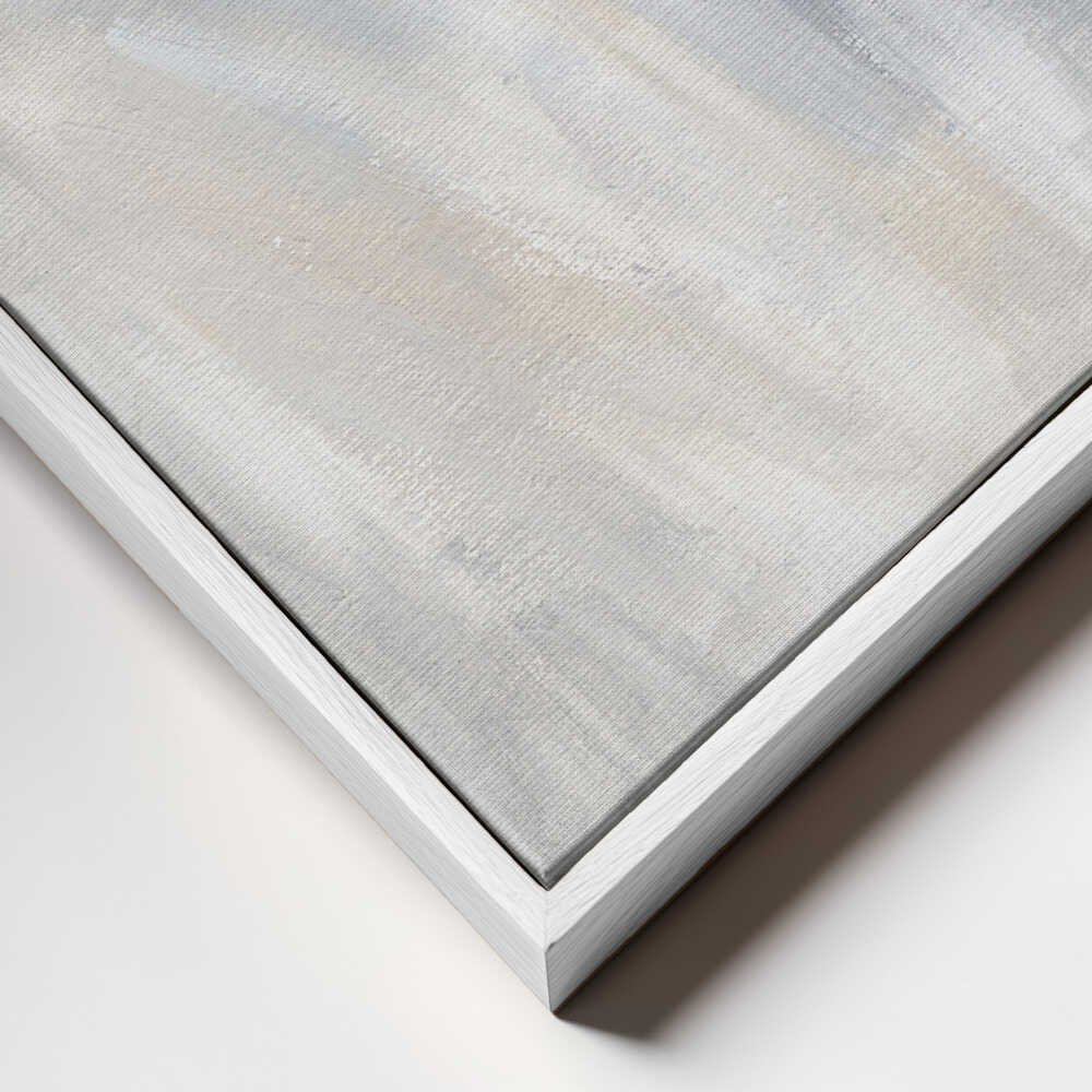"Abstract Grey Gold Horizon" by Nikita Jariwala — Abstract Wall Art
