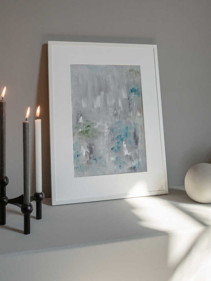 "Serene Abstract Brushstrokes" by Nikita Jariwala — Abstract Wall Art