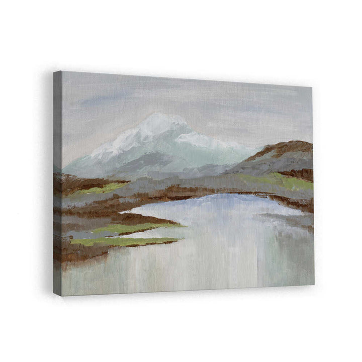 "Serene Mountain Lake" by Nikita Jariwala — Landscape Wall Art