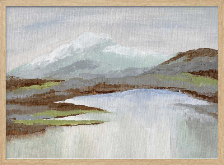 "Serene Mountain Lake" by Nikita Jariwala — Landscape Wall Art