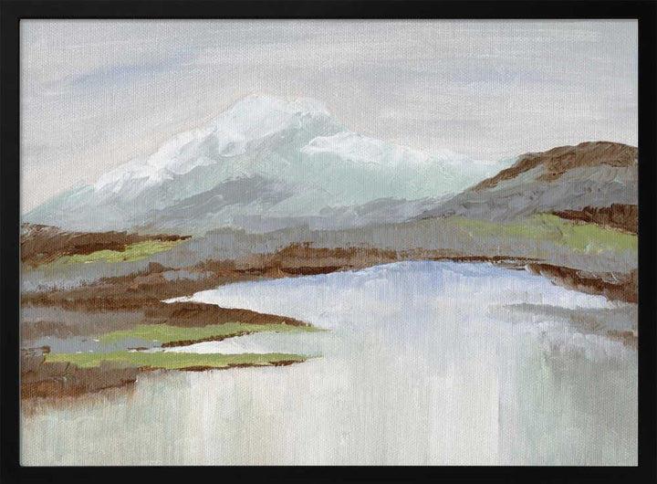 "Serene Mountain Lake" by Nikita Jariwala — Landscape Wall Art