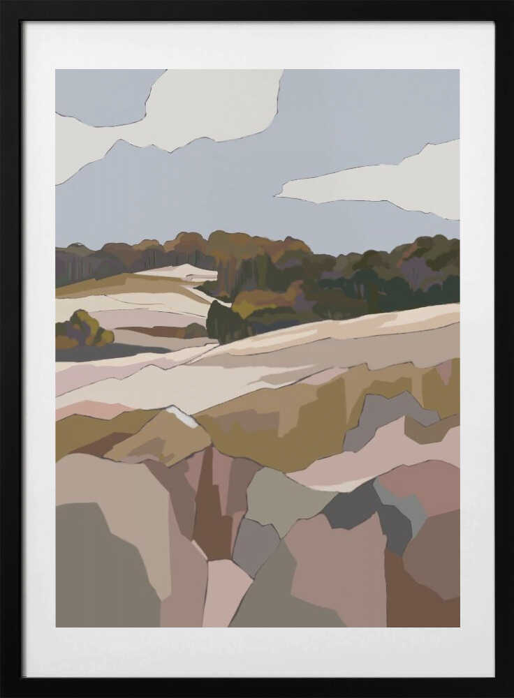 "Peaceful Rolling Hills" by Nikita Jariwala — Landscape Wall Art