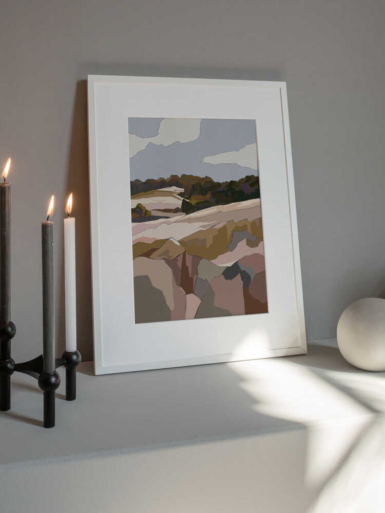 "Peaceful Rolling Hills" by Nikita Jariwala — Landscape Wall Art