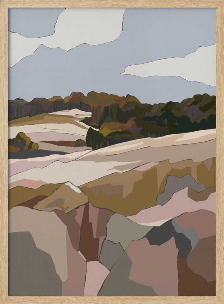 "Peaceful Rolling Hills" by Nikita Jariwala — Landscape Wall Art